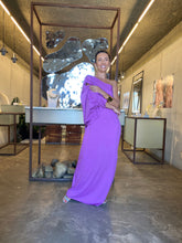 Carregar imagem no visualizador da galeria, Kaftan Bufante Ombro Só Lavanda