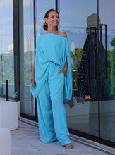 Carregar imagem no visualizador da galeria, Blusa Ampla Linho Turquesa