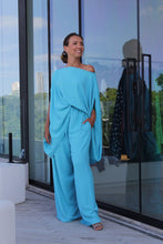 Carregar imagem no visualizador da galeria, Calça Linho Turquesa
