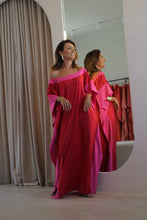 Carregar imagem no visualizador da galeria, Kaftan Dulce Vermelho e Pink