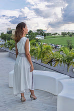 Carregar imagem no visualizador da galeria, Vestido Ravi Branco e Prata