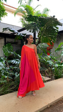 Carregar imagem no visualizador da galeria, Kaftan Square Ombro Só Vermelho e Pink