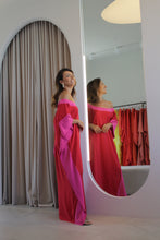 Carregar imagem no visualizador da galeria, Kaftan Dulce Vermelho e Pink