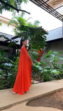 Carregar imagem no visualizador da galeria, Kaftan Square Ombro Só Vermelho e Pink