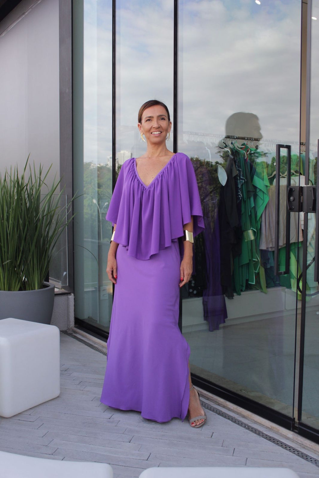 Vestido Rita Lavanda Escuro