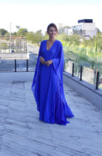 Cargar imagen en el visor de la galería, Kaftan Verônica Azul Royal
