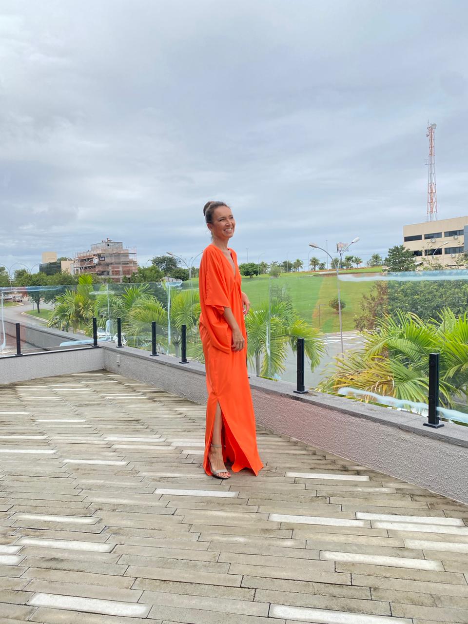 Kaftan Helô Laranja