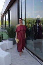 Cargar imagen en el visor de la galería, Kaftan Esther Linho Marsala
