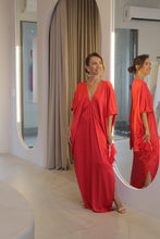Carregar imagem no visualizador da galeria, Vestido Ana Cláudia Vermelho Acetinado
