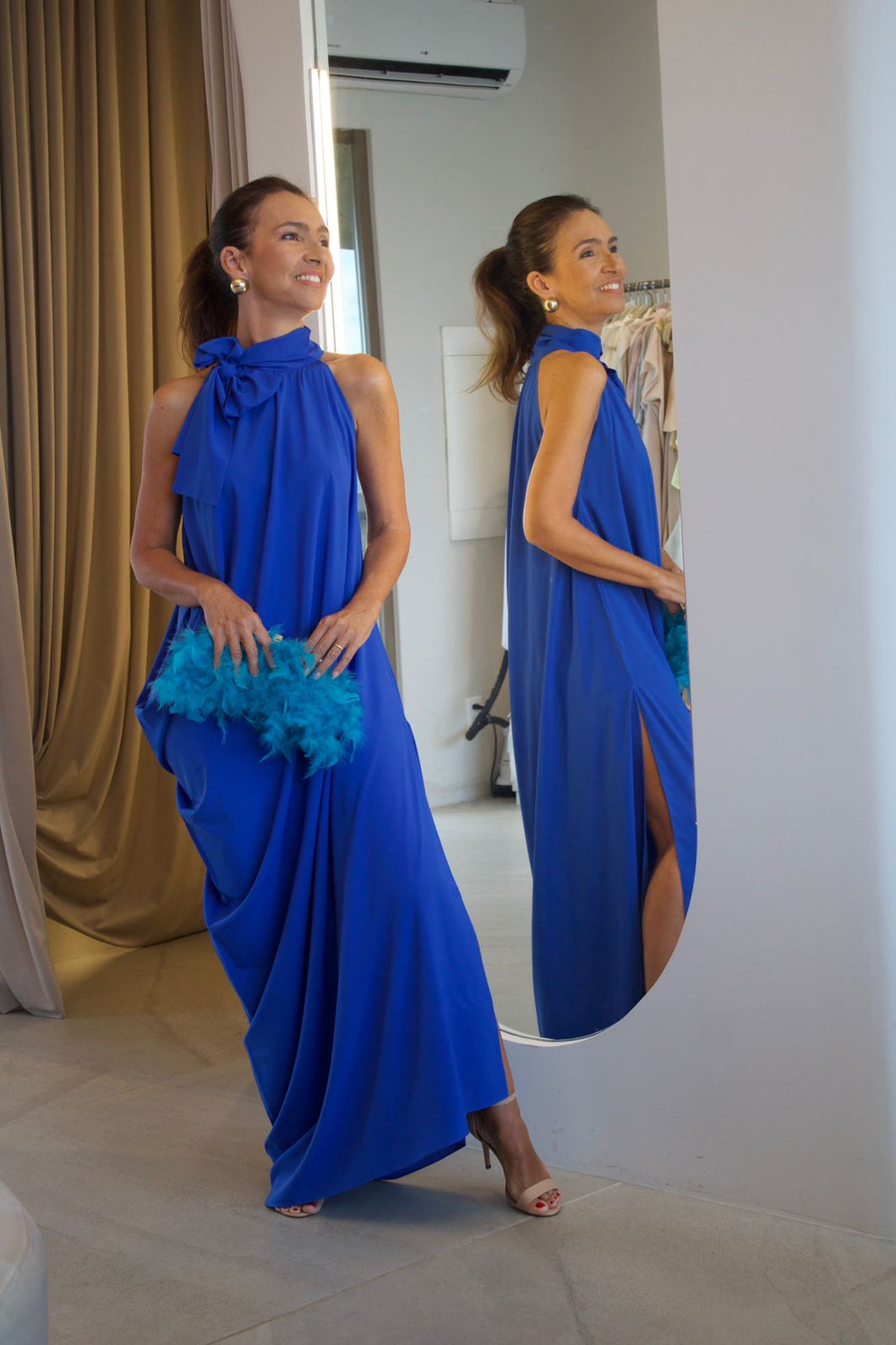 Vestido Viviane Azul Royal