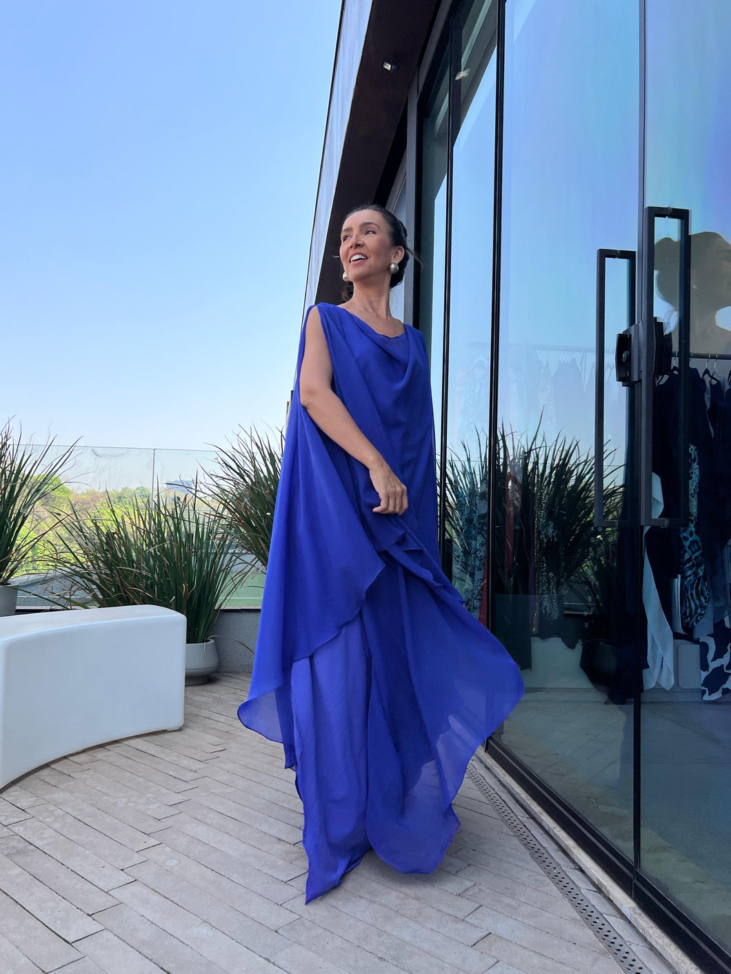 Kaftan Bárbara Lavanda Escuro