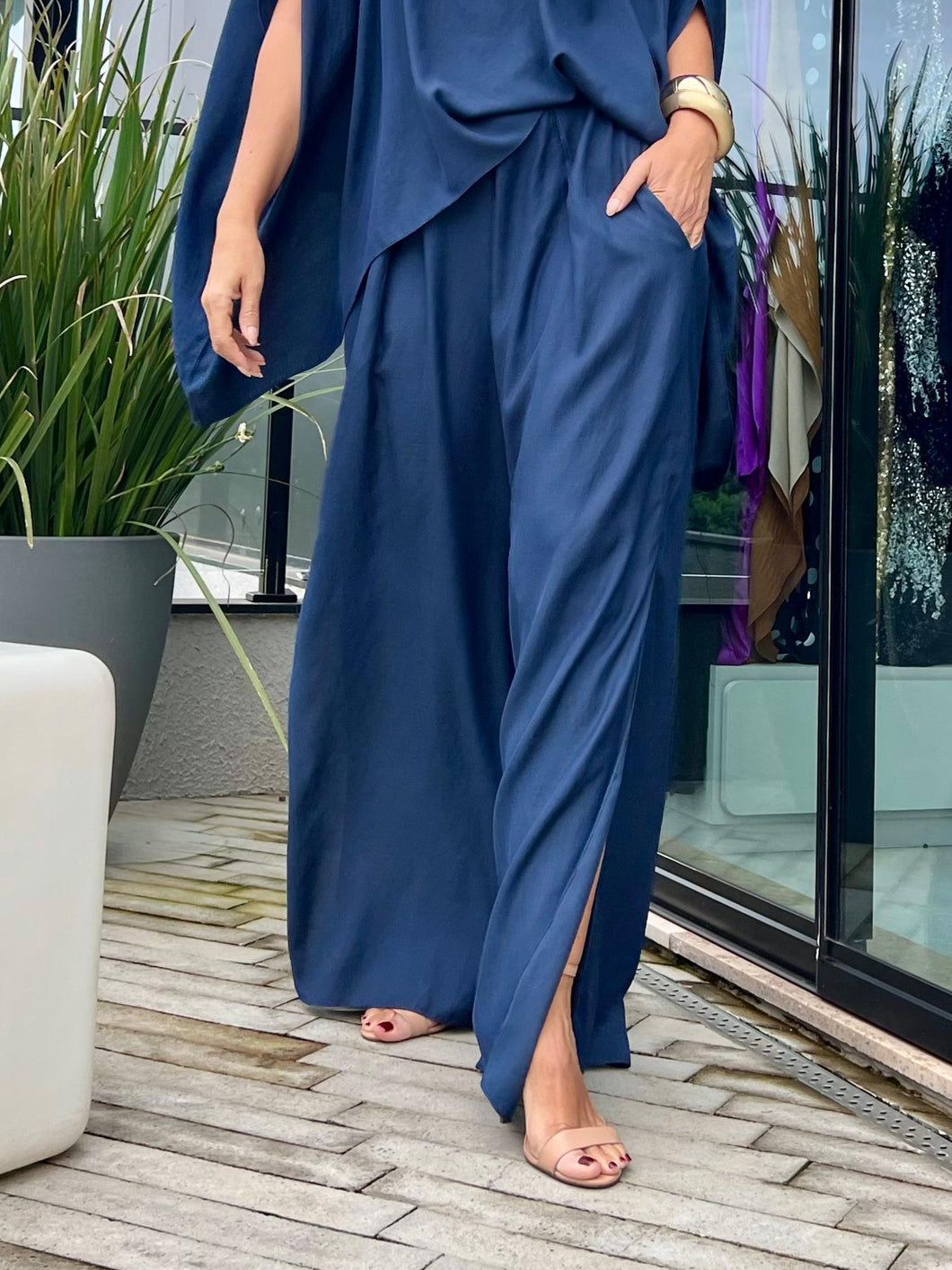 Calça Juliana Linho Marinho