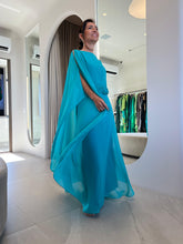Cargar imagen en el visor de la galería, Kaftan Lucia Azul Tiffany
