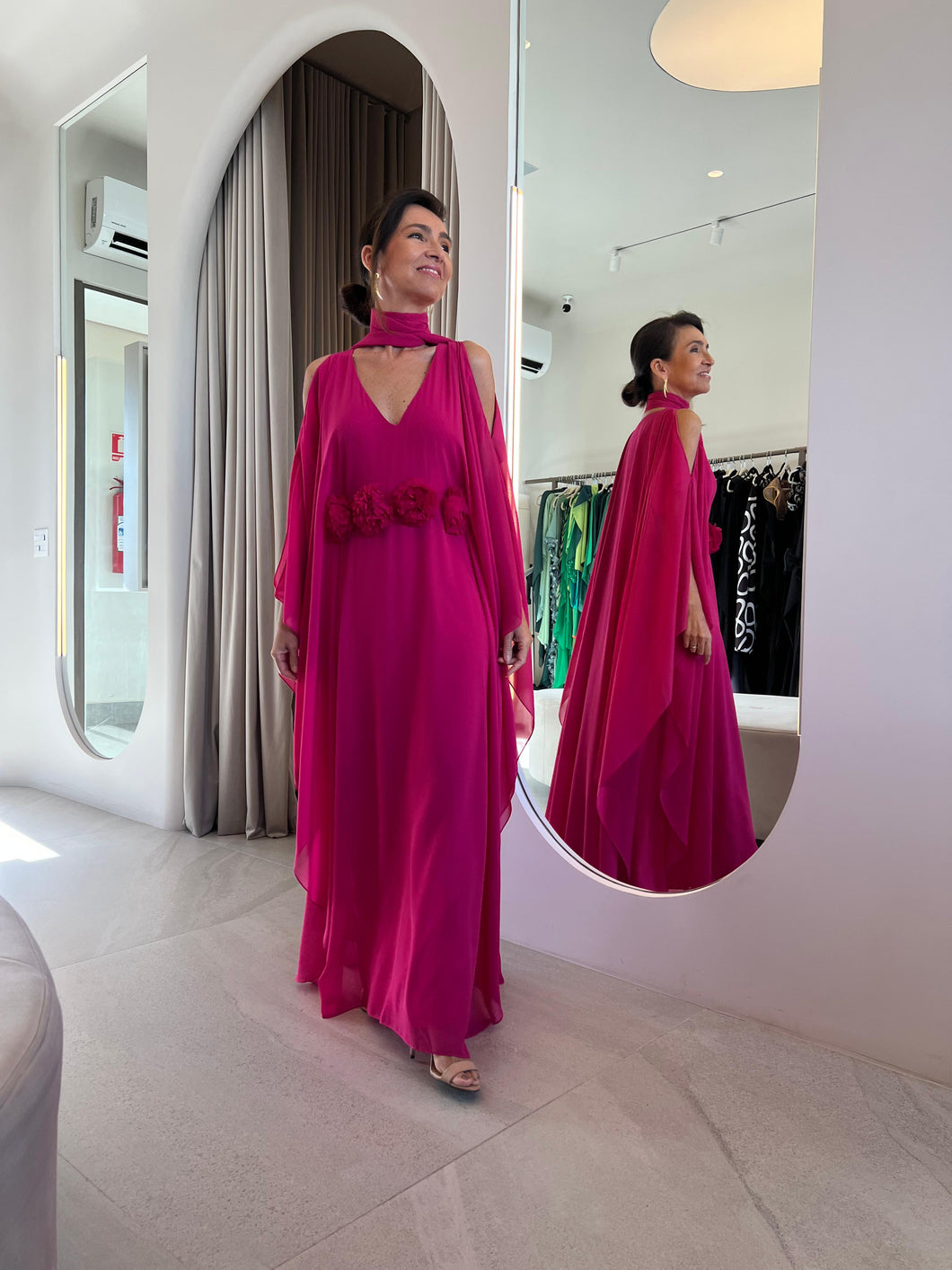 Kaftan Lucia Decote V Pink