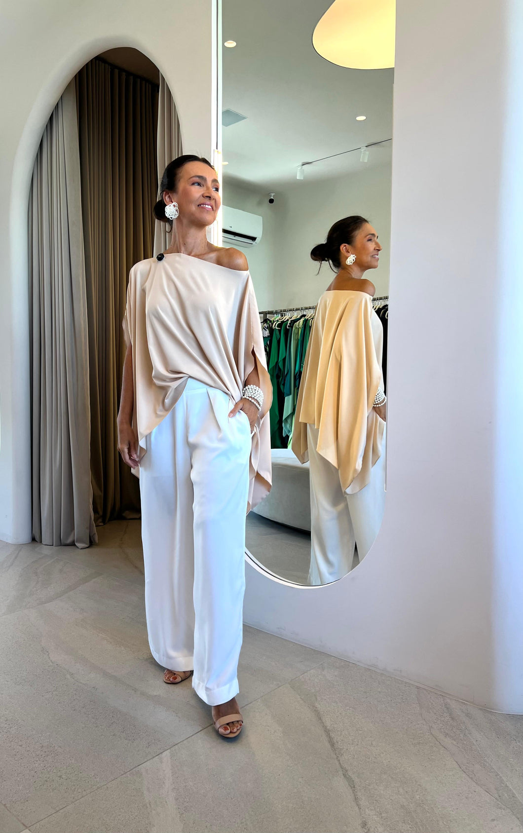Blusa Ampla Nude