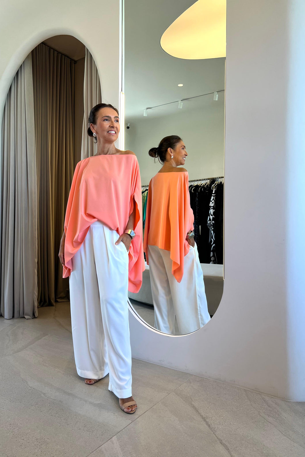 Blusa Ampla Coral