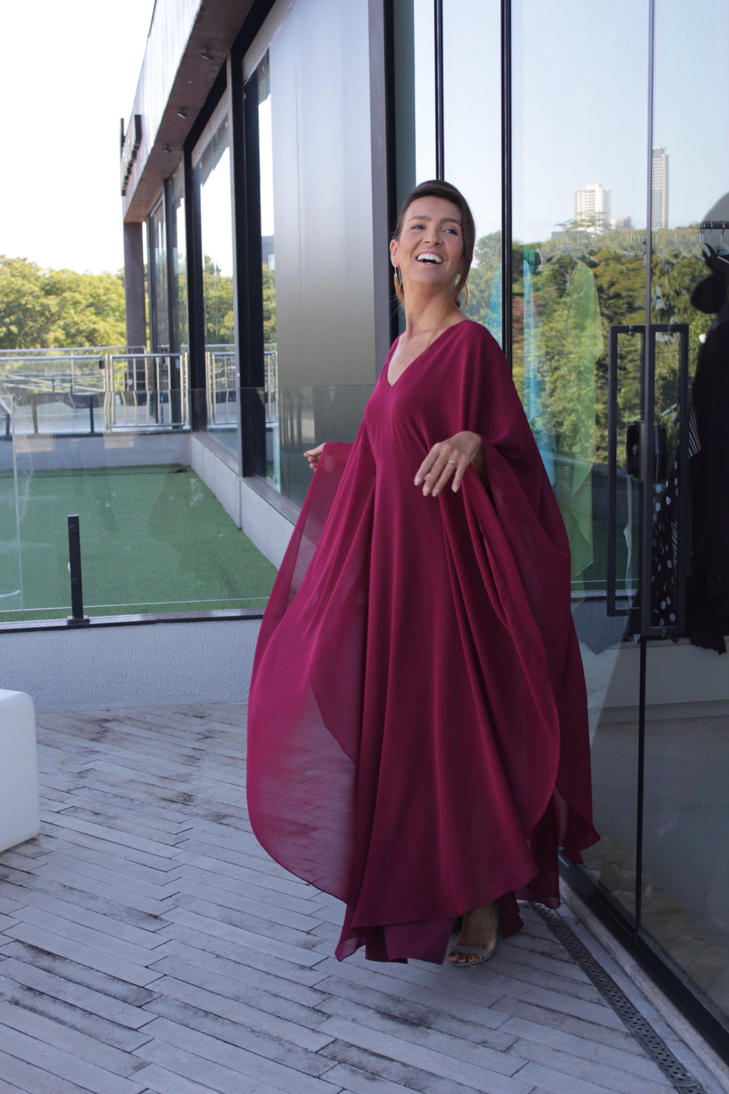 Kaftan Verônica Marsala