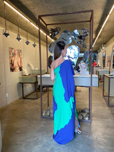 Cargar imagen en el visor de la galería, Kaftan Mari Azul e Verde
