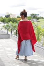 Load image into Gallery viewer, Red Asymmetric Blouse
