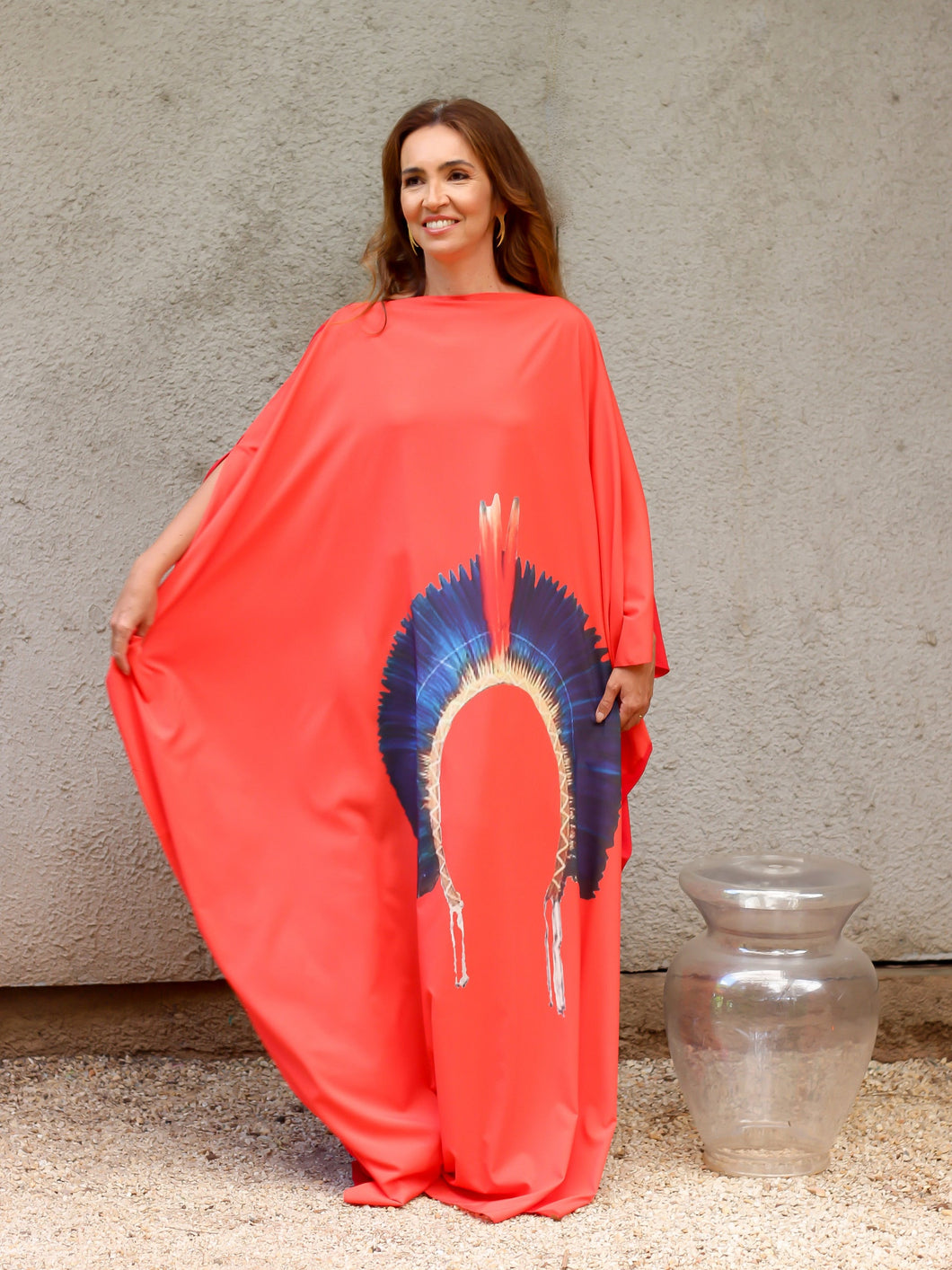 Kaftan Cocar Vermelho