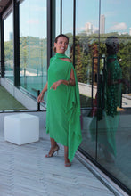 Cargar imagen en el visor de la galería, Kaftan Simplice Midi Verde
